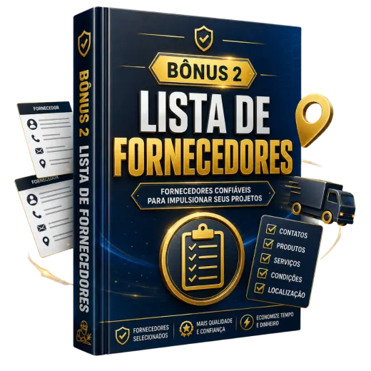 Bônus 2: Lista de fornecedores